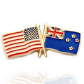 USA & New Zealand Flag Pin